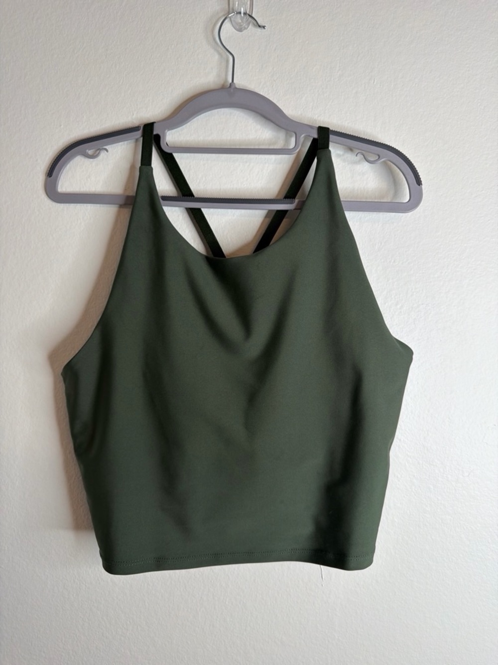 Calvin Klein Performance Green Stretch Crop Tank Top XL